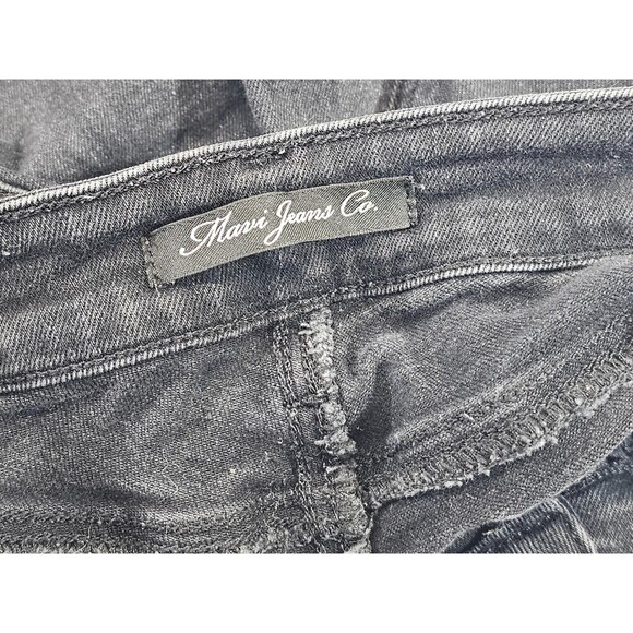 ALK Women's 26 Mavi Jean Co Mid Rise Slim Black Dark Denim Blue Jeans Pants EUC - Picture 4 of 7